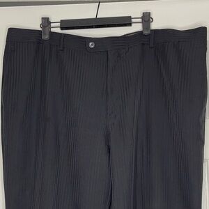 Angelo Rossi Black  Pinstripe Trousers